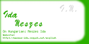 ida meszes business card